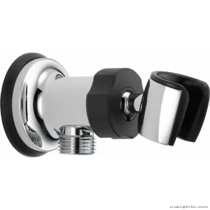 Adjustable Chrome Wall-Mount Elbow with Universal Fit - Delta