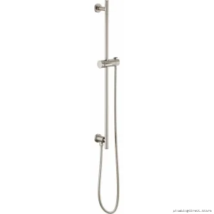 Adjustable Euro Shower Slide Bar with Hose - Luxe Nickel Finish Brizo