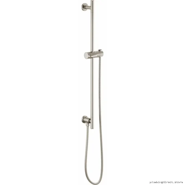 Adjustable Euro Shower Slide Bar with Hose - Luxe Nickel Finish Brizo