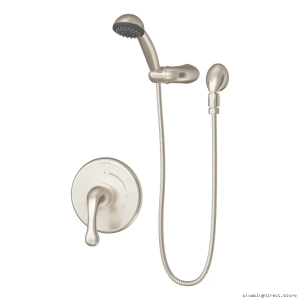Adjustable Hand Shower with Shut-Off Valve - Satin Nickel Symmons System