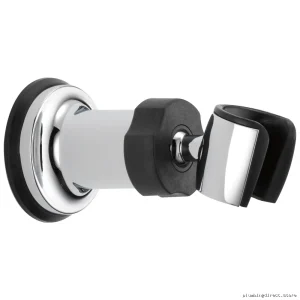 Adjustable Height Chrome Wall Mount for Handheld Shower - Modern Design U4005-PK Delta