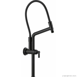 Adjustable Height Shower Arm & Flange - Matte Black Brizo