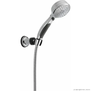 Adjustable Height Wall-Mounted Handheld Shower - 8 Spray Modes in Chrome