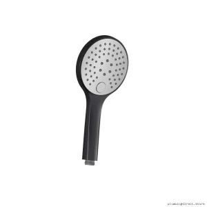 Luxury Black Chrome Adjustable Hand Shower Head with Comfort Grip