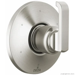 Tetra Adjustable Multi-Function Shower Diverter Trim with Stainless Steel Finish