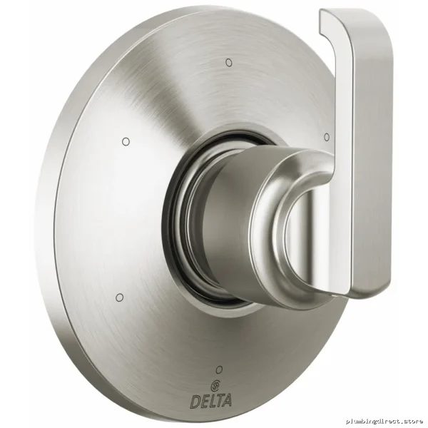 Tetra Adjustable Multi-Function Shower Diverter Trim with Stainless Steel Finish