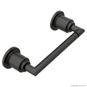 Adjustable Pivot Wall Mount Toilet Paper Holder in Matte Black - Arris