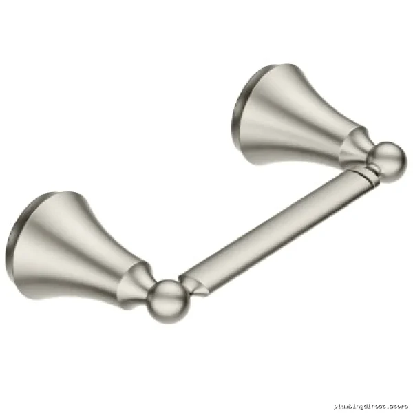 Adjustable Toilet Paper Holder - Pivoting Design with Brushed Nickel Finish