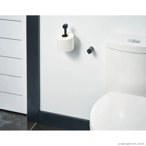 Adjustable Pivoting Toilet Paper Holder - Matte Black YB0408BL
