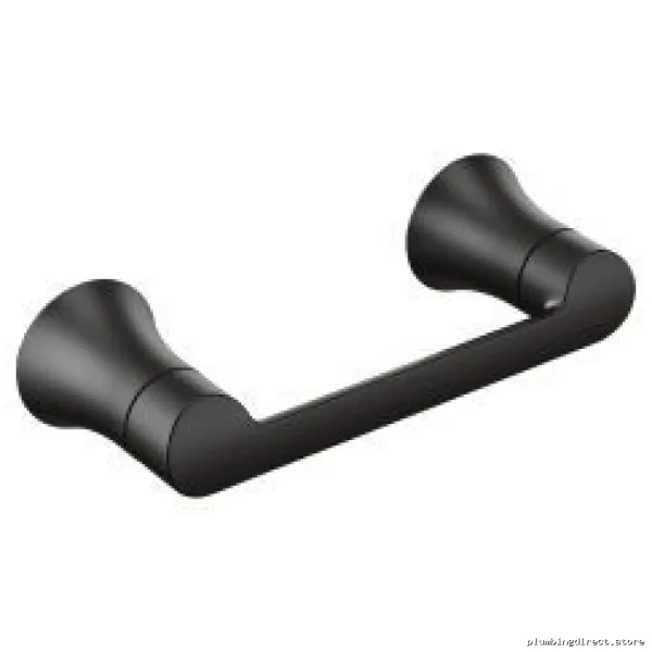 Adjustable Pivoting Toilet Paper Holder Matte Black YB0208BL Moen