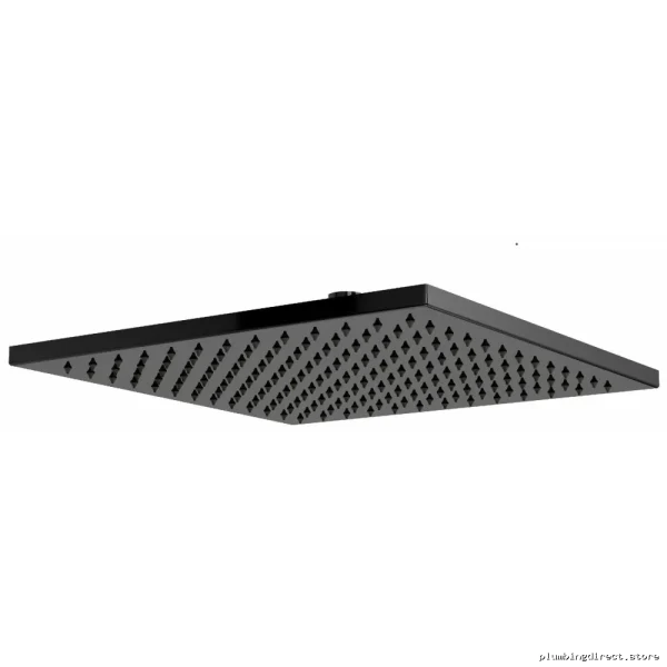 Adjustable Rain Square Showerhead with 12 Settings - Black RIOBEL 492BK