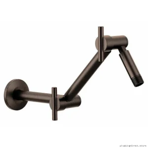 AdjustableLengthShowerArmOilRubBedBronzeMoenS