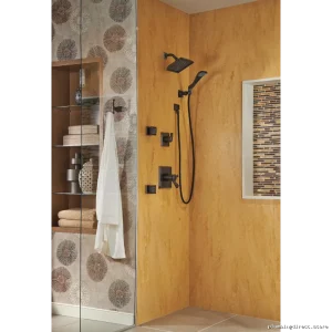Adjustable Square Wall-Mount Hand Shower Holder in Venetian Bronze