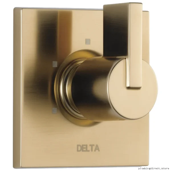 Adjustable 3-Setting Shower Diverter Trim in Champagne Bronze - Vero T11853 - Image 2
