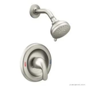 Adler Brushed Nickel Temperature-Controlled Anti-Spot Shower Faucet
