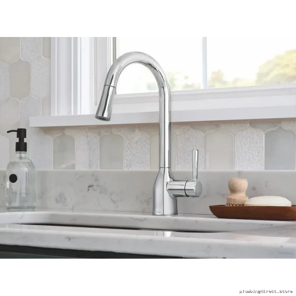 Adler Chrome Kitchen Faucet with Pulldown Spray Model 87233 - Image 3