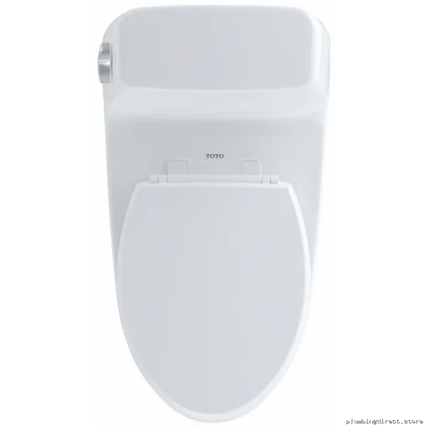 Toto UltraMax 1-Piece Elongated Toilet - SoftClose Seat, Cotton White, 1.28 GPF - Image 2