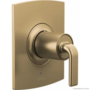 Allarea Brilliant Luxury Gold Pressure Balance Valve Twist lever handle kit