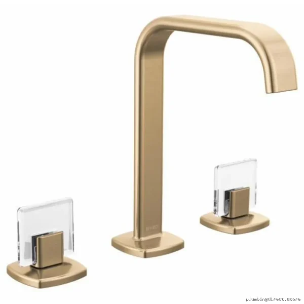 Allaria Modern Widespread Bath Faucet – Square Spout Design | Eco-Friendly Single Handle | Luxury Brass Finish - Image 2