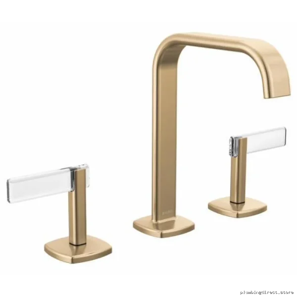 Allaria Modern Widespread Bath Faucet – Square Spout Design | Eco-Friendly Single Handle | Luxury Brass Finish - Image 3