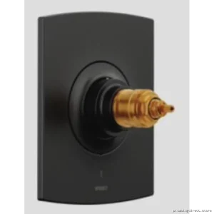 Allaria Thermostatic Shower Trim - Brushed Nickel, Fewer Handles for Sleek Design