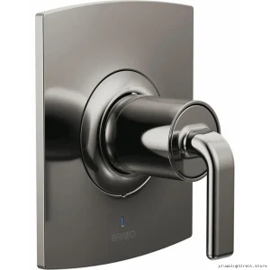 Allaria PBV Twisting Lever Shower Trims - Brilliant Black H L...