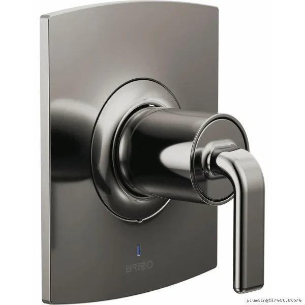 Allaria PBV Twisting Lever Shower Trims - Brilliant Black H L...