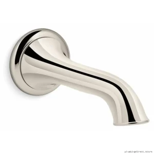 Vibrant Polished Nickel Artifacts Tub Spout with Flare Design 72791-SN Kohler
