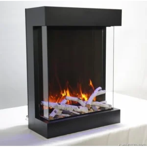 All-Weather 3-Sided Electric Fireplace | Indoor & Outdoor Use, Amantii 2939-TRU-VIEW-XL