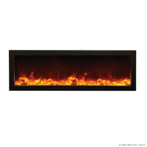 Amantii 50" Slim-Frame Indoor/Outdoor Electric Fireplace
