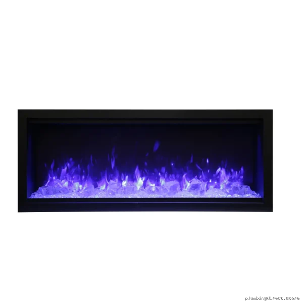 Amantii SYM-50-XT 50 Inch Tall Electric Fireplace with Realistic Logs - Image 3