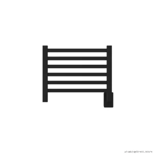 Quadro Q2016 6-Bar Hardwired Heated Towel Rack - Matte Black by Amba