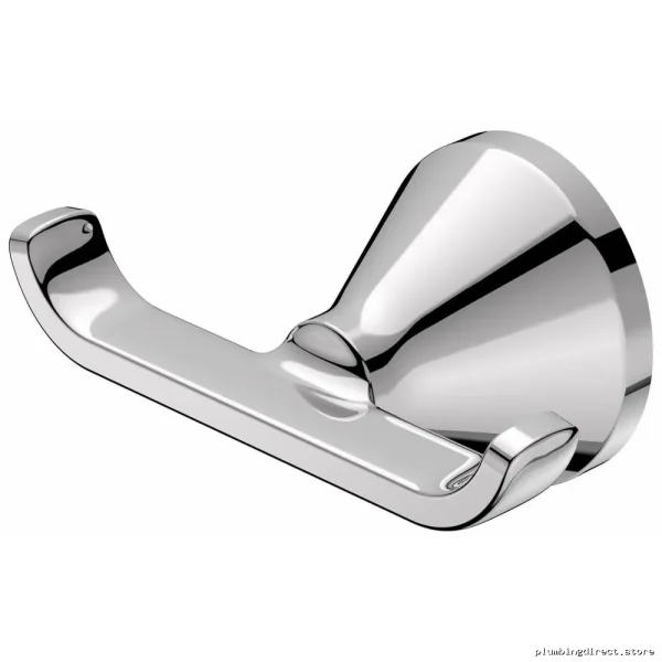 American Standard AS 7061210 Chrome Double Robe Hook – Modern Bathroom Organizer - Image 2