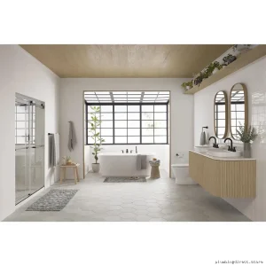 American Standard Aspirations Matte Black Towel Bar - Modern Bath Design