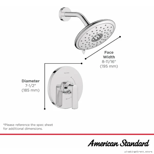 American Standard Aspirations SH PB Trims w/Diverters – Chromed Model #TU - Image 3