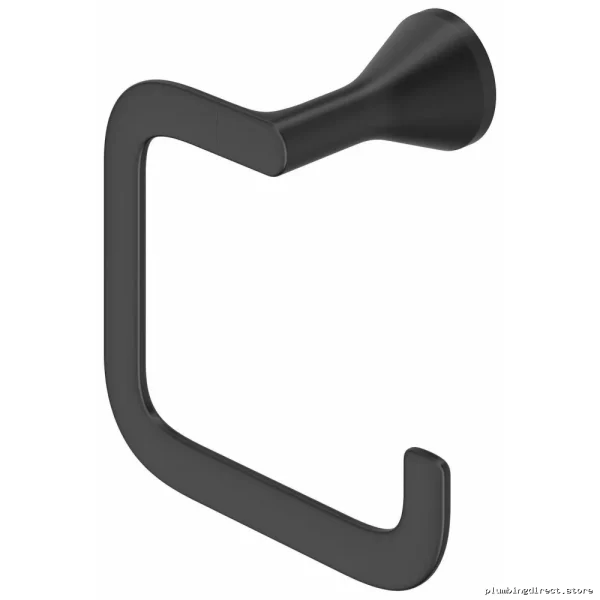 Aspirations Durable Matte Black Towel Ring - American Standard Model 7061190.243 - Image 3