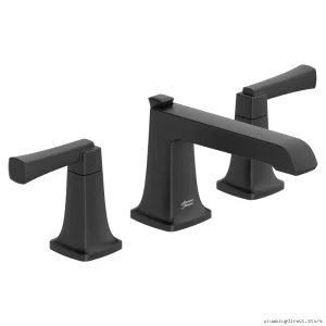 American Standard AS7353841 Matte Black Widespread Bath Faucet - Pop-Up Waste