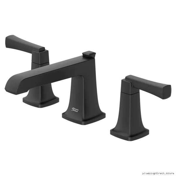 American Standard AS7353841 Matte Black Widespread Bath Faucet - Pop-Up Waste - Image 3