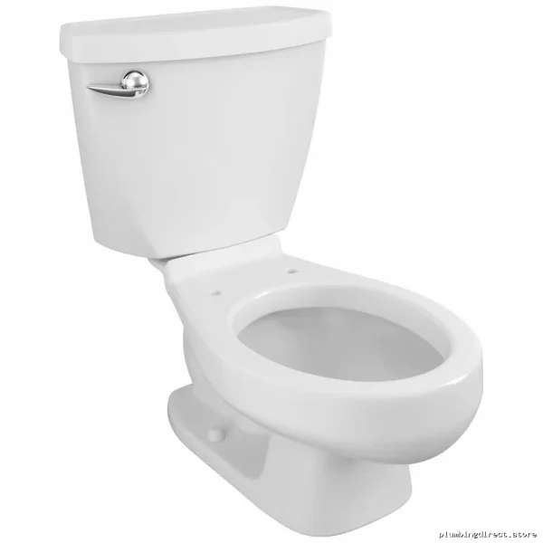 American Standard Baby Devoro Elongated Toilet 1.28 GPF Without Seat - White Compact Flush Model 2315228 - Image 2