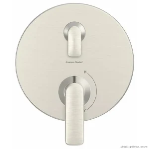 American Standard Aspirations 2-Handle Diverter Valve Trim - Brushed Nickel Finish TU061740.295