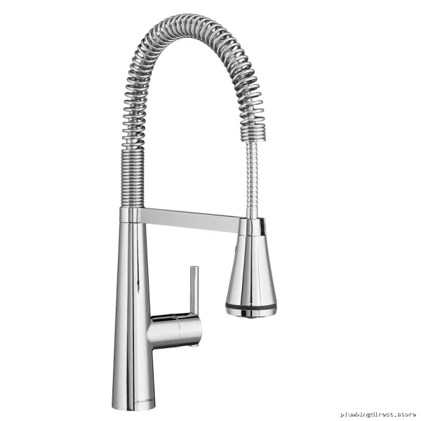 American Standard Chrome Edgewater Pull-Down Kitchen Faucet with Spray - Image 5
