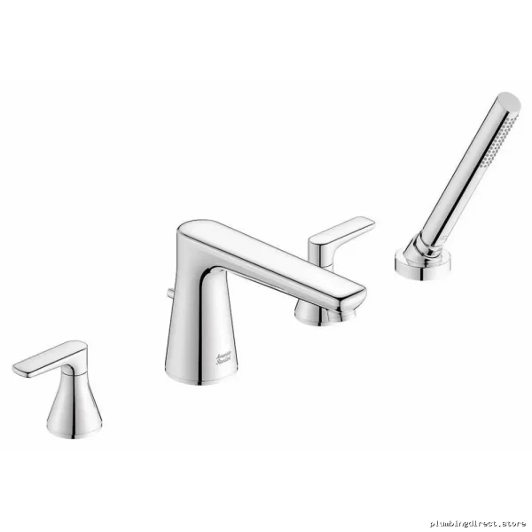 Chrome Deck Mount Roman Tub Faucet with Hand Shower Trim - American Standard - Image 2