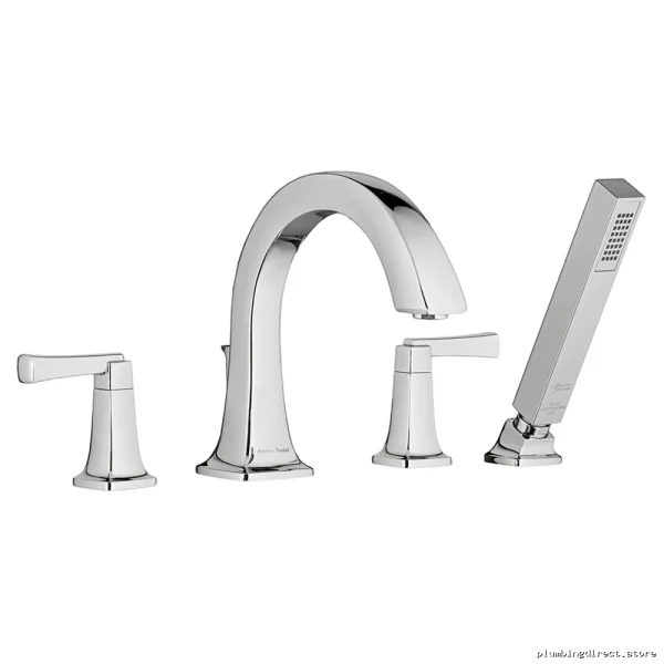chrome deck mount roman tub faucet shower trim american standard