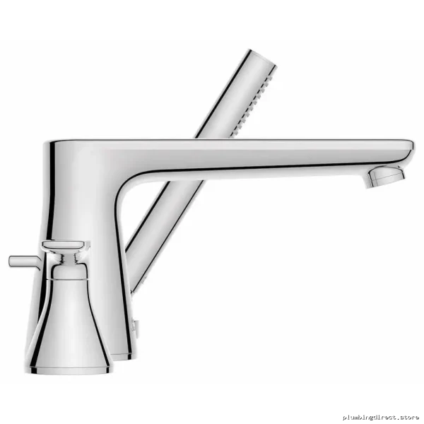 Chrome Deck Mount Roman Tub Faucet with Hand Shower Trim - American Standard - Image 3