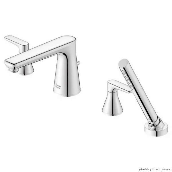 Chrome Deck Mount Roman Tub Faucet with Hand Shower Trim - American Standard