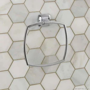 American Standard Chrome Towel Ring - Elegant Bathroom Accessory