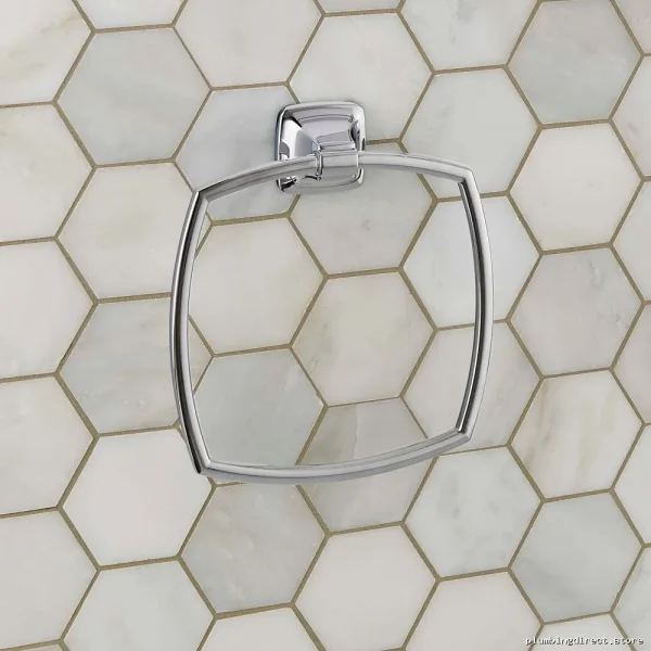 American Standard Chrome Towel Ring - Elegant Bathroom Accessory