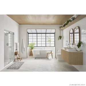American Standard Aspirations Chrome Towel Bar - 24 Inch Modern Design Model #7061024-