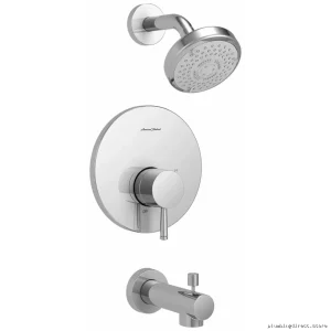 Chrome Triple Function Single Handle Shower/Tub Trim Kit w/Diverter - American Standard TU0645