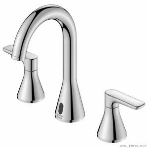 American Standard Chrome Widespread Faucet with Pop-up Drain - All-Function Bathroom Tap